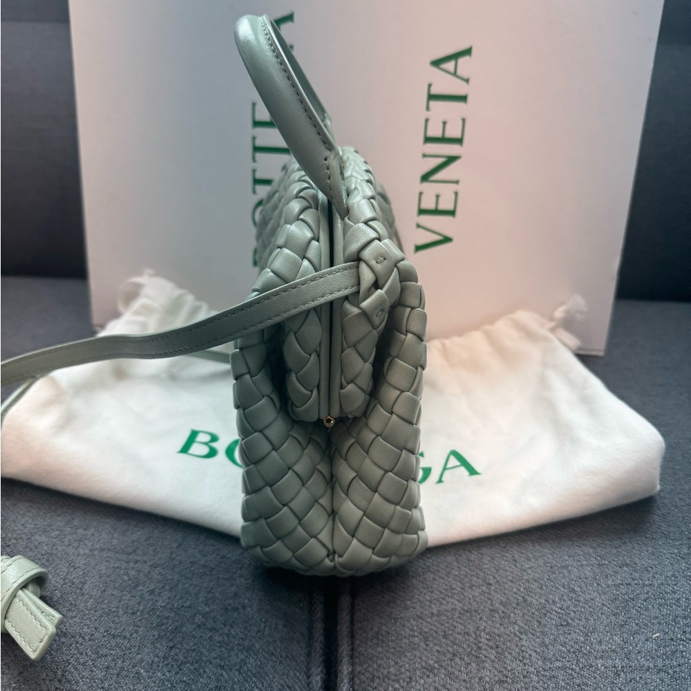 Bottega Veneta Sage Green Intrecciato mini handle bag - Picture 4 of 6
